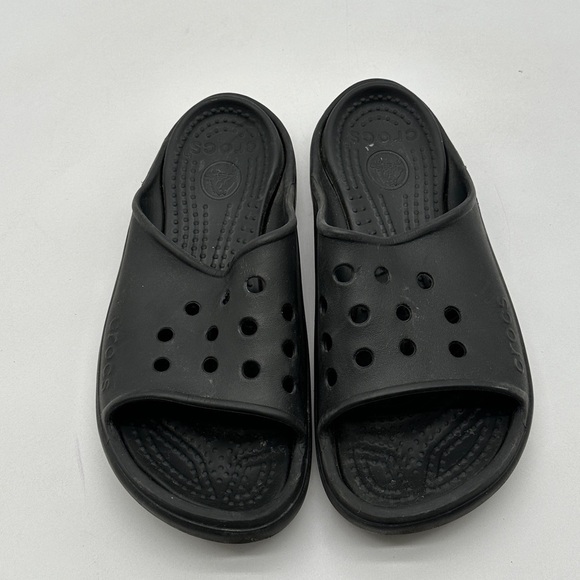 Rare CROCS Baya III Double Sole Slide Sandals Black Size Men Size 10 - Picture 3 of 11